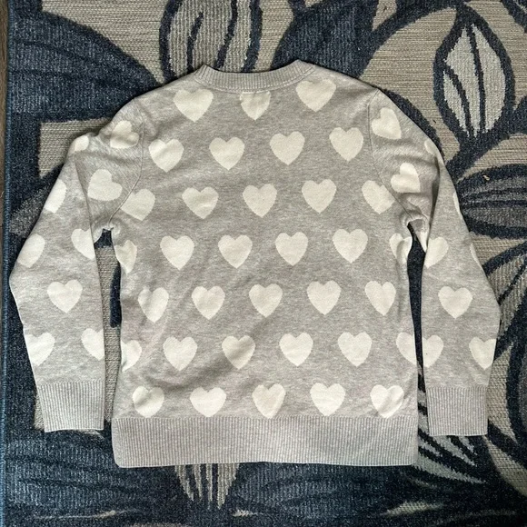 Charter Club Sequin Heart Women’s Sweater - Picture 5 of 6